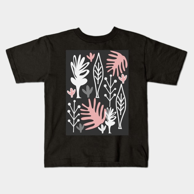 Midnight plant life Kids T-Shirt by cocodes